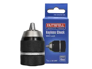 Faithfull  Chuck Keyless Impact 13mm Capacity 1/2 x 20 UNF FAICHUCK12K