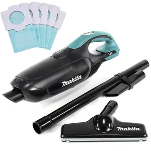 Makita DCL182ZB 18v LXT Lithium Ion Vacuum Cleaner Cordless DCL182Z + 5 Bags