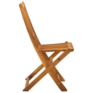 Berkfield Folding Outdoor Chairs 4 pcs Solid Acacia Wood