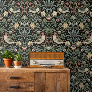 Aves Garden Vintage Peel and Stick Wallpaper