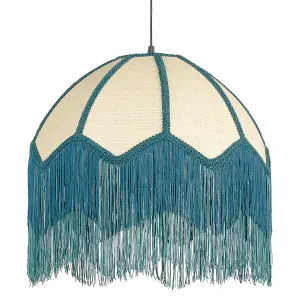 Pendant Lamp Natural and Blue MILAGRO