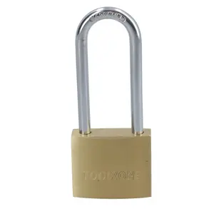 38mm Long Shackle Brass Padlock Security Lock with 3 Keys