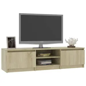 Berkfield TV Cabinet Sonoma Oak 140x40x35.5 cm Engineered Wood