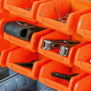 30pc Wall Mounted Backboards Which The Storage Bins - Diy Shed Storage Box Rack Plastic Drawers - Garage Shelving Units