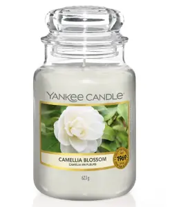 Yankee Candle Original Large Jar 623g Camellia Blossom Scented Candle 110-150 Hours 1651381E