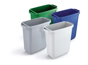 Durable DURABIN 60L Rectangular - Food Safe Waste Recycling Bin - Blue