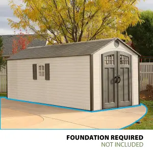 Lifetime 8 Ft. x 20 Ft. Outdoor Storage Shed