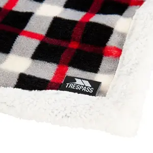 Tresp Vallon Sherpa Blanket Red/Black/White (One Size)