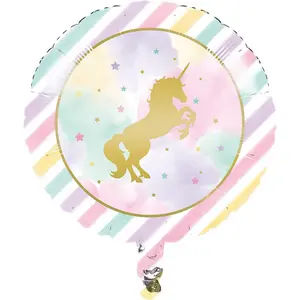 Creative Party Unicorn Foil Balloon Multicoloured (One Size)