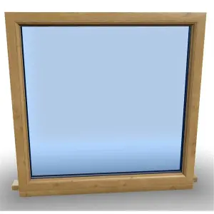 1095mm (W) x 995mm (H) Wooden Stormproof Window - 1 Window (NON Opening) - Toughened Safety Glass