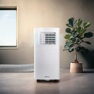 Daewoo 2-in-1  Winter Laundry Large  Dehumidifier & Summer 7000 BTU Air Conditioner with Remote Control White