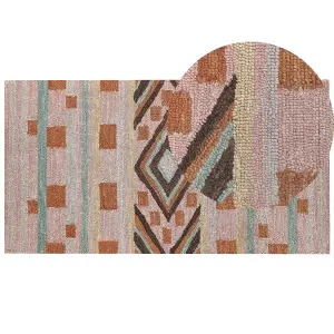 Wool Area Rug 80 x 150 cm Multicolour YOMRA