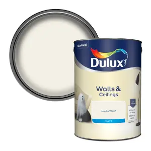 Dulux Natural hints Jasmine white Matt Emulsion paint, 5L