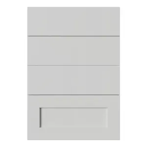 Tydeman Matt grey Shaker 4 drawer cabinet front (H)720mm (W)497mm (T)20mm