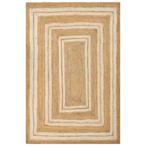 Jute Area Rug 200 x 300 cm Beige ELMALI