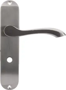 Sandleford Wentworth Door Handle Bathroom Lever Set - Brushed Nickel