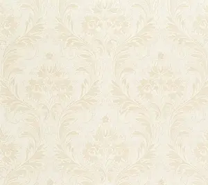 Galerie Neapolis 3 Beige Damasco Di Seta Embossed Wallpaper