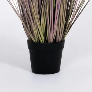 Blooming Artificial - 80cm / 2.5ft Grey / Pink Fake Pennisetum Grass