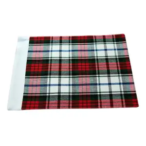 Homescapes Cotton Christmas Macduff Tartan Pack of 2 Placemats