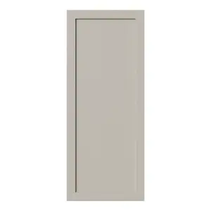 Tydeman Matt pebble Shaker 70:30 Larder/fridge freezer Cabinet door (W)600mm (H)1467mm (T)20mm