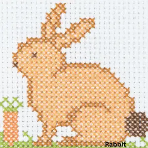 Counted Cross Stitch Kit 1st Kit Rabbit Anchor