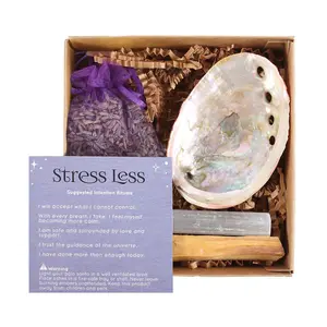 Something Different Herbal Magick Stress Less Spell Kit White/Purple/Brown (One Size)