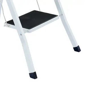 Oypla Foldable 3 Step Ladder Stepladder Non Slip Tread Safety Steel