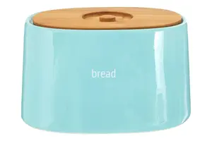 Maison by Premier Fletcher Blue Ceramic Bread Crock