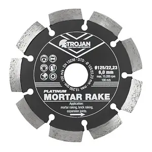 Trojan Platinum Mortar Rake Blade 125mm/5" x 22.23