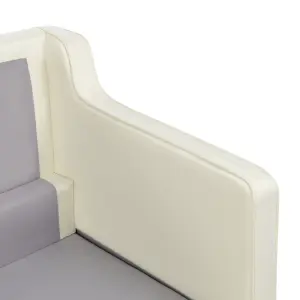 2 Seater Fabric Sofa Off-White LOKKA