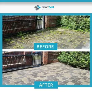 Smartseal Block Paving Sealer DIY Bundle, Transform and Protect Driveway, Matt Look, 4 Car Size 90m2 Drive and Patio Sealant