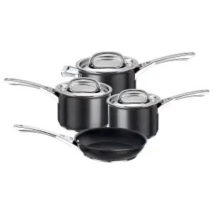 Circulon Infinite Black Round Hard Anodised Aluminium Non-Stick Cookware Set Pack of 4