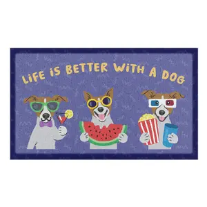 Life Is Better With A Dog Doormat (70 x 40cm)