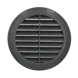 Graphite Grey Circle Round Air Vent Fit 100 to 150 mm Round Ducting Ventilation Cover Supply Fly Net