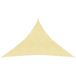 Berkfield Sunshade Sail 160 g/m2 Beige 3.5x3.5x4.9 m HDPE