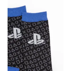 Playstation Childrens/Kids Logo Mug and Sock Set Black/Blue/Grey (One Size)