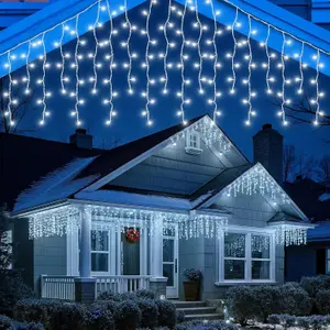 490 LED Icicle String Lights - Indoor & Outdoor Use