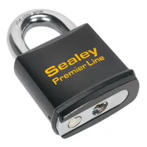 Sealey Steel Body Padlock With Two Keys Heavy Duty Anti-Drill 70mm PL504