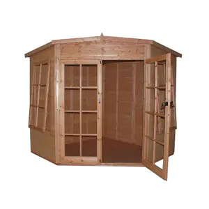 Shire Hampton 10x10 ft Pent Wooden Summer house - Assembly service included