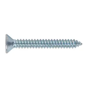 Sealey Self Tapping Screw 6.3 x 51mm Countersunk Pozi DIN 7982 100 Pieces ST6351