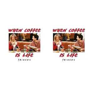 Friends When Coffee Is Life Mug White/Red (One Size)