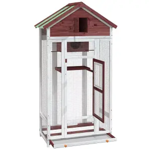 Bird House Mocha 91.5x53x170 cm Solid Wood Pine