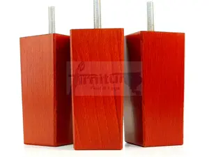 4x REPLACEMENT FURNITURE LEGS SOLID WOOD 110mm HIGH SOFAS CHAIRS SETTEE CABINETS LEGS M10 TSP2055 Teak