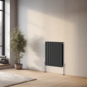 Right Radiators 600x612 mm Horizontal Double Flat Panel Designer Radiator Anthracite