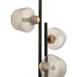 Lockie matt black LED Floor lamp