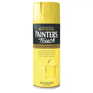 Rust-Oleum Painter's Touch Sun yellow Gloss Multi-surface Decorative spray paint, 400ml