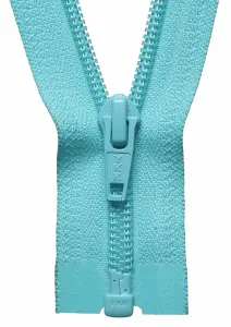 NYLON O/E ZIP 25CM - Nylon Open End Zip: 25cm: Turquoise - YKK