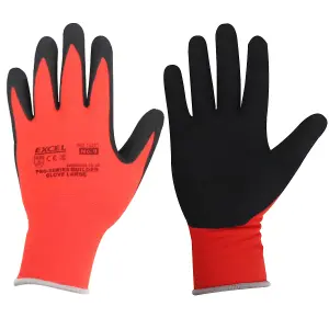 Excel Pro-Series Builder Gloves Red & Black Size L Pack of 48