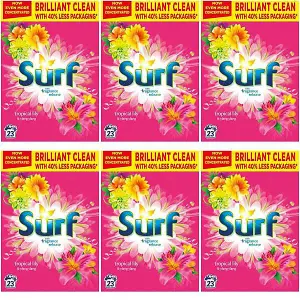 Surf Washing Powder Tropical Lily & Ylang-Ylang 23 Washes - Pack of 6