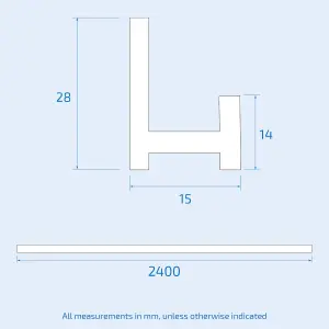 Nes Home 10mm Bathroom Base Seal Chrome Trims For Shower Wall Panels PVC Cladding 2.4m Long Fitting